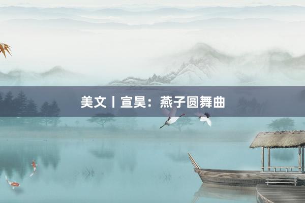 美文丨宣昊：燕子圆舞曲