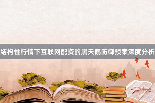 结构性行情下互联网配资的黑天鹅防御预案深度分析