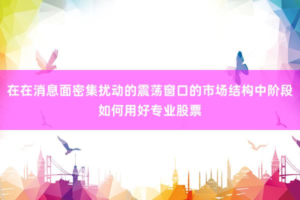 在在消息面密集扰动的震荡窗口的市场结构中阶段如何用好专业股票