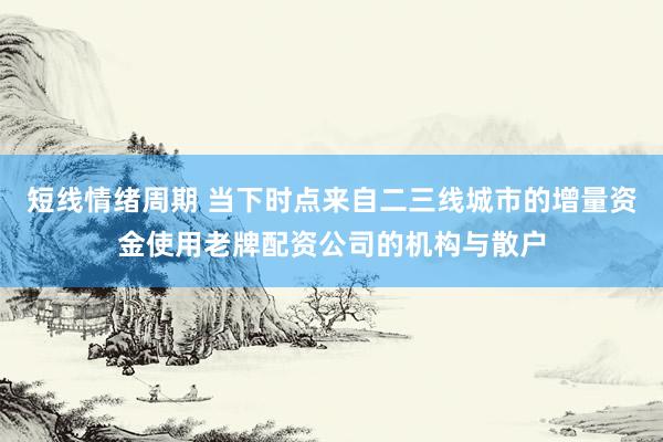 短线情绪周期 当下时点来自二三线城市的增量资金使用老牌配资公司的机构与散户